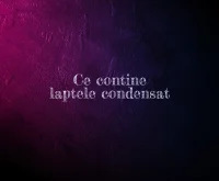 ce contine laptele condensat