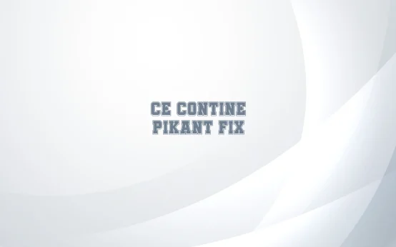 ce contine pikant fix