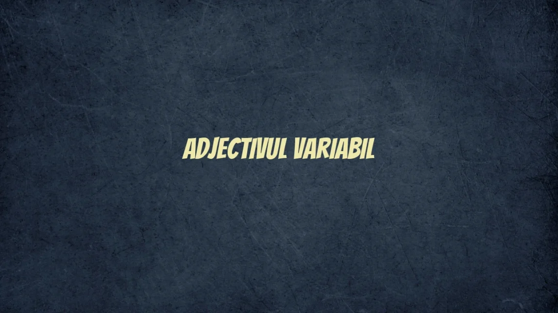 adjectiv variabil
