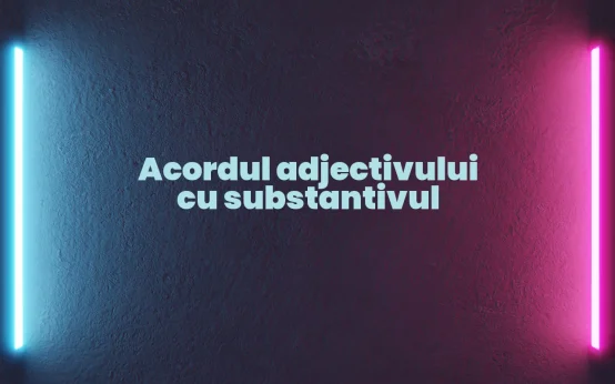 acordul adjectivului cu substantivul