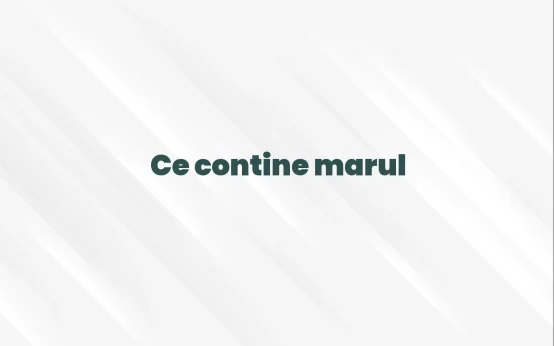 ce contine marul
