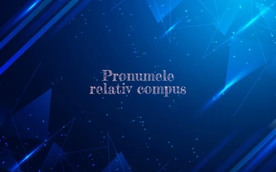 pronume relativ compus